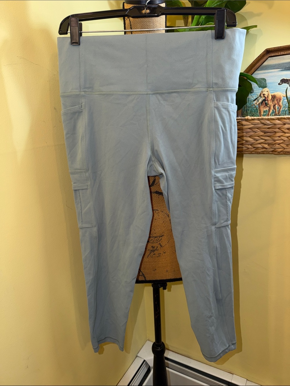 Athleta Light Blue High-Waist Pocket Leggings